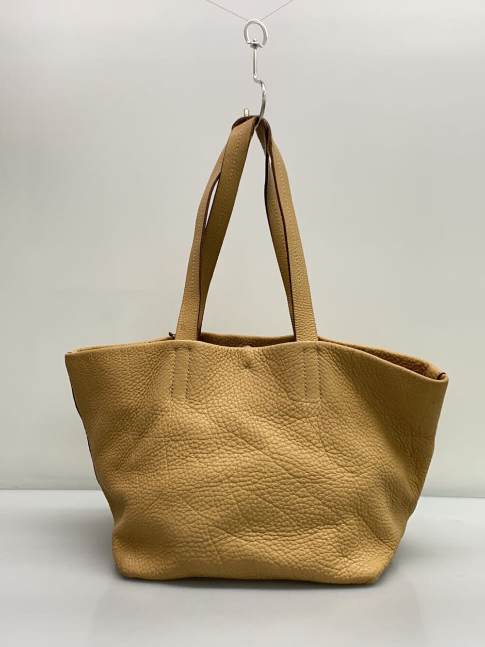 Prada Tote Bag Leather Beige Cream - Picture 3 of 8